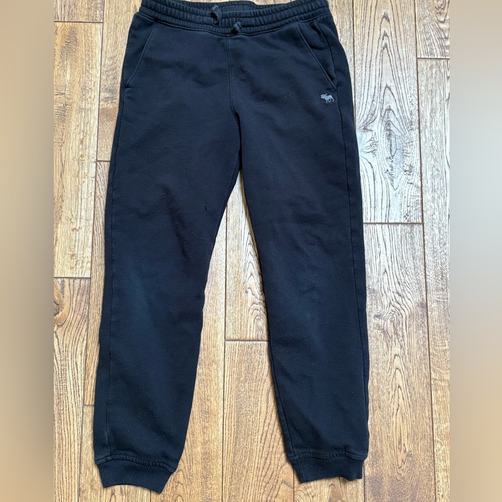 5 abercrombie kids Black Jogger Sweatpants